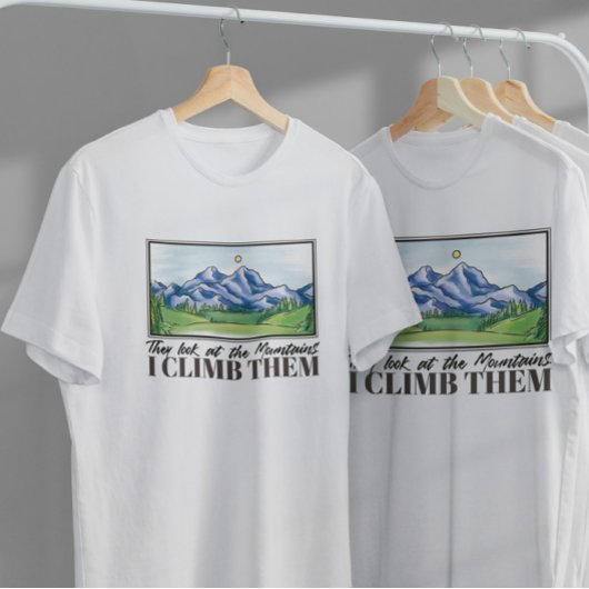 山の風景絵画ズ Tシャツ