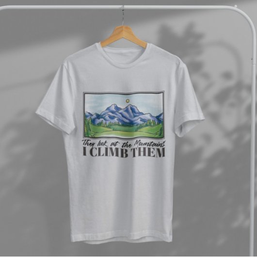 山の風景絵画ズ Tシャツ