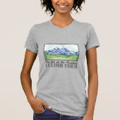 山の風景絵画ズ Tシャツ (正面)