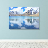 山の風景自然 キャンバスプリント (インサイチュ (ウッドフロア))