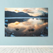 山の風景 キャンバスプリント (インサイチュ (ウッドフロア))