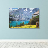 山の風景 キャンバスプリント (インサイチュ (ウッドフロア))