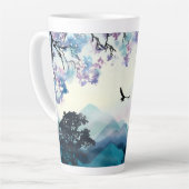 山の風景 コーヒーマグ カフェラテマグ (左アングル)