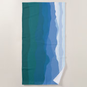 山の風景 ビーチタオル (正面)