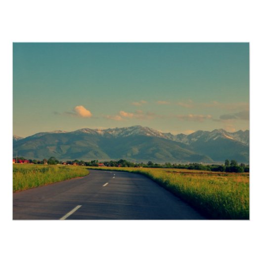 山の風景 ポスター (正面)