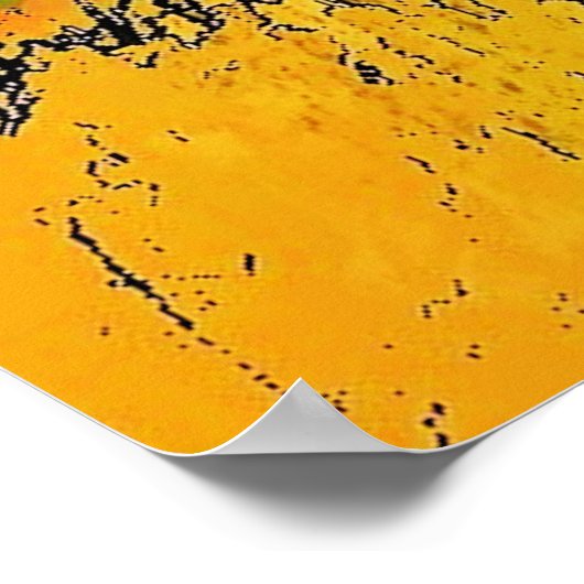 山の風景 ポスター (角)