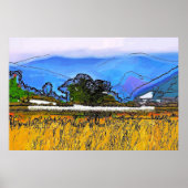 山の風景 ポスター (正面)