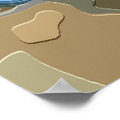 山の風景 ポスター (角)