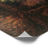 山の風景 ポスター (角)