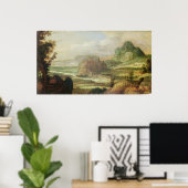 山の風景 ポスター (ホームオフィス)