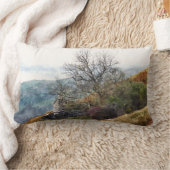 山の風景 ランバークッション (ブランケット)