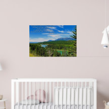 山の風景 励ましのポスター