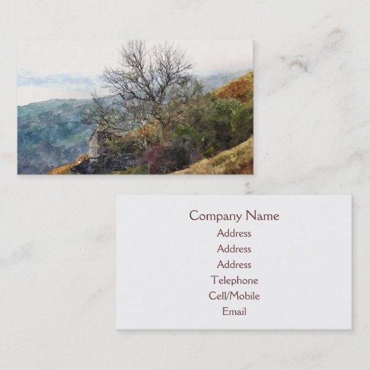 山の風景 名刺 (正面/裏面)
