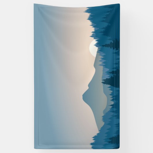 山の風景 横断幕 (縦)