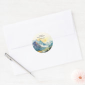 山の風景 聖書の詩 コーラル ラウンドシール (封筒)