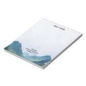 山の風景 聖書の詩 ノートパッド (回転)