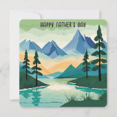 山の風景 自然 父の日 シーズンカード (正面)
