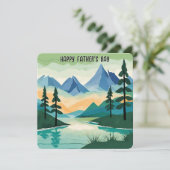 山の風景 自然 父の日 シーズンカード (スタンド正面)