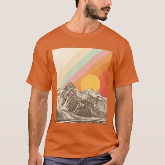 山の風景 1 家族の友人 Tシャツ (正面)