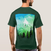 山の風景 Tシャツ (裏面)
