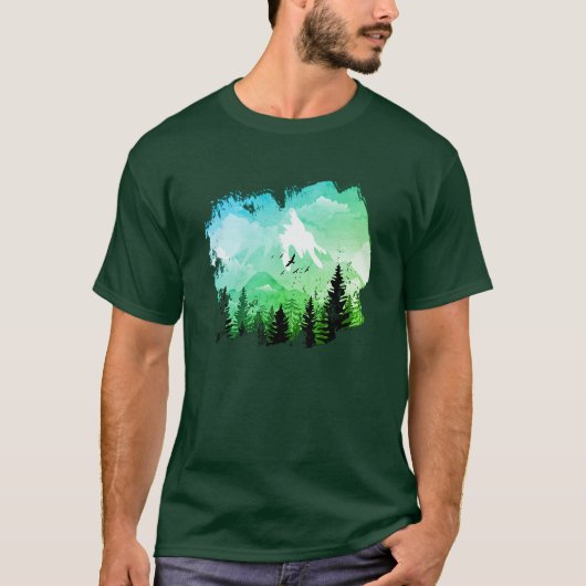 山の風景 Tシャツ (正面)