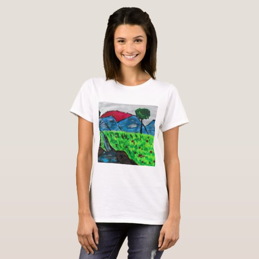 山の風景 Tシャツ (正面フル)