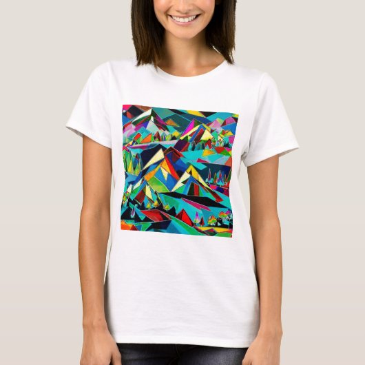 山の風景 Tシャツ (正面)
