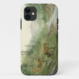 山の馬のiPhone 5の場合 iPhone 11 ケース