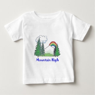 山の高いキャンプ ベビーTシャツ