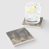 山の魂（Remedios Varoによる） ストーンコースター (横)