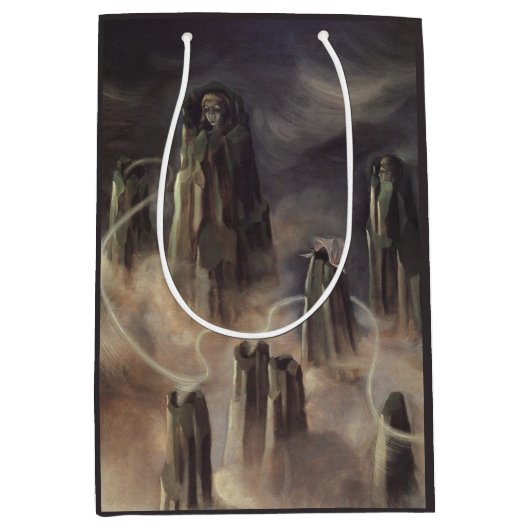 山の魂(Remedios Varoによる) ミディアムペーパーバッグ (正面)