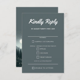 山の魔法食品の選択 出欠カード