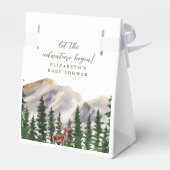 山の鹿の赤ちゃんシャワーありがとう フェイバーボックス (裏面サイド)