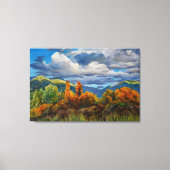 山の黄金秋 キャンバスプリント (正面)