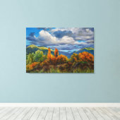 山の黄金秋 キャンバスプリント (インサイチュ (ウッドフロア))