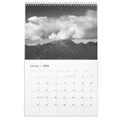 山の黒と白のv3フォトカレンダー カレンダー (1月 2026)