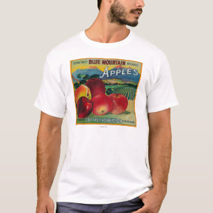 山のAppleの青い木枠LabelCove、または Tシャツ