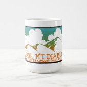 山のDiabloのヴィンテージのロゴのマグを救って下さい コーヒーマグカップ (中央)