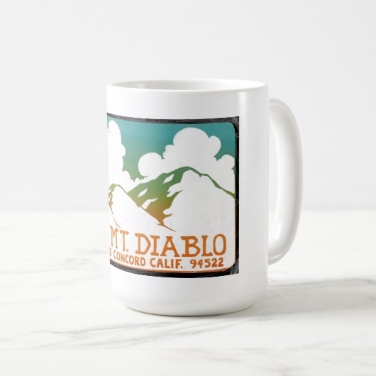 山のDiabloのヴィンテージのロゴのマグを救って下さい コーヒーマグカップ (正面右)