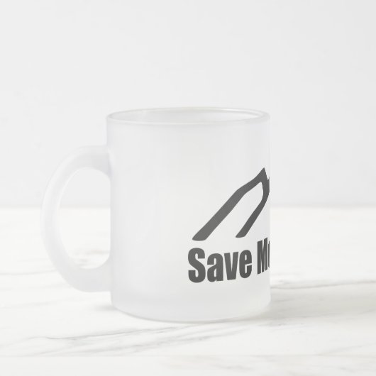 山のDiabloの飲み物用品を救って下さい フロストグラスマグカップ (左)