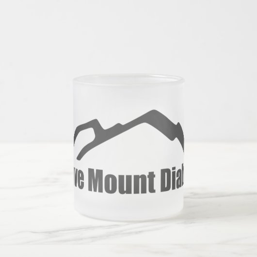 山のDiabloの飲み物用品を救って下さい フロストグラスマグカップ (中央)