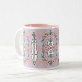 山のDulcimerのマグの薄紫 ツートーンマグカップ (正面左)