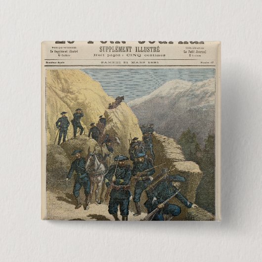 山のInfantrymen 缶バッジ (正面)