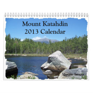 山のKatahdin 2013のカレンダー カレンダー