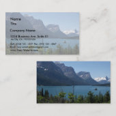 山のMaontanaの氷河公園 名刺 (正面/裏面)