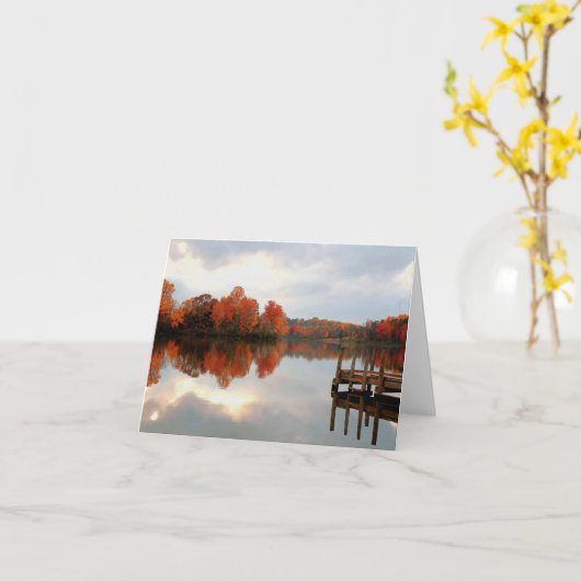 山のrun湖 カード (黄色い花)