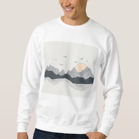 山のTシャツ スウェットシャツ (正面)