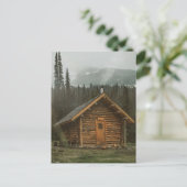 山はがきのログキャビン ポストカード (スタンド正面)