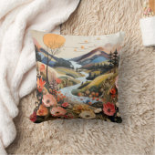 山はっきりした付き花2違う枚 クッション (ブランケット)