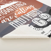 山はで私タイポグラフィの行かなければなりません芸術呼びます シェルパブランケット (3/4)